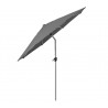 Cane-Line Sunshade Parasol W/Tilt, Dia. 118" Silver Mat Anodized Pole / 100% Solution Dyed Polyester 001