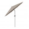 Cane-Line Sunshade Parasol W/Tilt, Dia. 118" Silver Mat Anodized Pole / 100% Solution Dyed Polyester 003