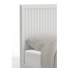 Alpine Furniture Stapleton California/Standard King Panel Bed, White - Closeup Angle