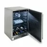 Blaze Grills 24-Inch Outdoor Refrigerator - Angled and Open - Blaze Grills 24-Inch Outdoor Refrigerator - Angled and Open