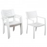 Atlantic Noordam Chair - White Stacked