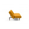 Innovation Living Unfurl Sofa in Elegance Burned Curry Fabric - Semi Folded Side View