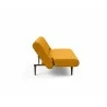 Innovation Living Unfurl Sofa in Elegance Burned Curry Fabric - Semi Folded Side View - Innovation Living Unfurl Sofa in Elegance Burned Curry Fabric - Semi Folded Side View