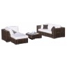 Hospitality Rattan Patio Soho Deep Seating Wicker Piece Modular Sectional Set 001