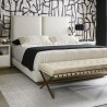 Sunpan Jenkins Bed King in Dazzle Cream - Lifestyle