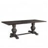 Alpine Furniture Manchester Dining Table in Charcoal - Front Side Angle