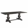 Alpine Furniture Manchester Dining Table in Charcoal - Front Side Angle - Alpine Furniture Manchester Dining Table in Charcoal - Front Side Angle