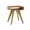 Greenington Azara End Table, Caramelized - Front Side Angle - Greenington Azara End Table, Caramelized - Front Side Angle
