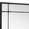Sunpan Pasadena Floor Mirror Black - Closeup Angle - Sunpan Pasadena Floor Mirror Black - Closeup Angle