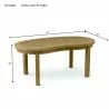 Anderson Teak Kidney Curve Table-4 - Anderson Teak Kidney Curve Table-4