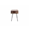 Crawford and Burke Monroe Reclaimed Wood 48" Media Console, Side Angle - Crawford and Burke Monroe Reclaimed Wood 48" Media Console, Side Angle