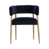 Sunpan Maestro Dining Armchair Abbington Navy - Front Angle