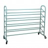 Oceanstar 5-Tier Metal Shoe Rack - Turquoise