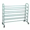 Oceanstar 5-Tier Metal Shoe Rack - Turquoise - Oceanstar 5-Tier Metal Shoe Rack - Turquoise