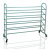 Oceanstar 5-Tier Metal Shoe Rack - Turquoise