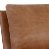 Sunpan Zancor Lounge Chair - Tan Leather - Seat Closeup Top Angle