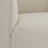 Sunpan Grimaldi Swivel Armchair in Liv Sand -  Seat Closeup Angle