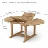 Bahama 71" Oval Extension Table Extra Thick Wood-dimension - Bahama 71" Oval Extension Table Extra Thick Wood-dimension