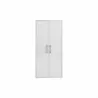 Manhattan Comfort Eiffel 73.43" Garage Cabinet with 4 Adjustable Shelves in White Gloss - Manhattan Comfort Eiffel 73.43" Garage Cabinet with 4 Adjustable Shelves in White Gloss