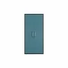 Manhattan Comfort Eiffel 73.43" Garage Cabinet with 4 Adjustable Shelves in Blue Gloss - Manhattan Comfort Eiffel 73.43" Garage Cabinet with 4 Adjustable Shelves in Blue Gloss