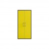 Manhattan Comfort Eiffel 73.43" Garage Cabinet with 4 Adjustable Shelves in Yellow Gloss