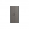Manhattan Comfort Eiffel 73.43" Garage Cabinet with 4 Adjustable Shelves in Grey Gloss