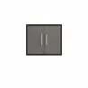 Manhattan Comfort Eiffel Floating Garage Storage Cabinet with Lock and Key in Grey Gloss - Manhattan Comfort Eiffel Floating Garage Storage Cabinet with Lock and Key in Grey Gloss