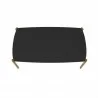 Manhattan Comfort Mid-Century Modern Gales 70.87 Dining Table Black Top - Manhattan Comfort Mid-Century Modern Gales 70.87 Dining Table Black Top