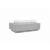 Gravelstone Rectangular Fire Table - Front Side View - Gravelstone Rectangular Fire Table - Front Side View