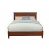 Alpine Furniture Flynn Queen / California King Platform Bed, Acorn - Front Angle - Alpine Furniture Flynn Queen / California King Platform Bed, Acorn - Front Angle
