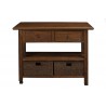 Alpine Furniture Caldwell Kitchen Cart in Antique Cappuccino - Front