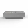 Sunset West Gravelstone Self Contained Tank Rectangular Fire Table- Front Angle - Sunset West Gravelstone Self Contained Tank Rectangular Fire Table- Front Angle