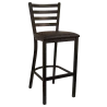 H&D Seating Ladder Back Metal Barstool 6145B - H&D Seating Ladder Back Metal Barstool 6145B