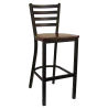 H&D Seating Ladder Back Metal Barstool 6145B - H&D Seating Ladder Back Metal Barstool 6145B