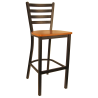 H&D Seating Ladder Back Metal Barstool 6145B