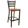 H&D Seating Ladder Back Metal Barstool 6145B - H&D Seating Ladder Back Metal Barstool 6145B