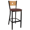 H&D Seating Moon Back Barstool  - H&D Seating Moon Back Barstool 