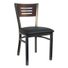 H&D Seating Index Back Metal Chair 6157 - Set of 2