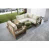 Hospitality Rattan Patio Grand Cay 5-Piece Modular Sectional Side Angle View - Hospitality Rattan Patio Grand Cay 5-Piece Modular Sectional Side Angle View