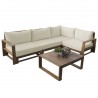 Hospitality Rattan Patio Grand Cay 5-Piece Modular Sectional