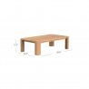 Sunset West Natural Teak Coffee Table