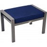 Tortuga Outdoor Lakeview Modern Outdoor Aluminum Ottoman 6