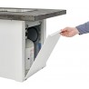 Outdoor Greatroom Company Havenwood Stone Grey Top W/White Base 12"x24" Burner - Storage View