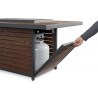 Outdoor Greatroom Company Kenwood Chat Fire Table 1224 Burner Storage