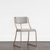 Sunpan Makena Dining Chair Monument Pebble - Front Side Angle