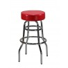 H&D Seating Double Ring Backless Barstool