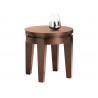 SUNPAN Asia End Table - Round, Frontview with Decor