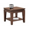 SUNPAN Asia End Table - Square, Frontview with Decor