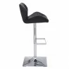 Sunpan Boulton Adjustable Stool - Black - Side Angled - Sunpan Boulton Adjustable Stool - Black - Side Angled