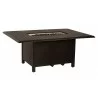 Woodard Thatch Rectangular Chat Height Fire Table - Woodard Thatch Rectangular Chat Height Fire Table